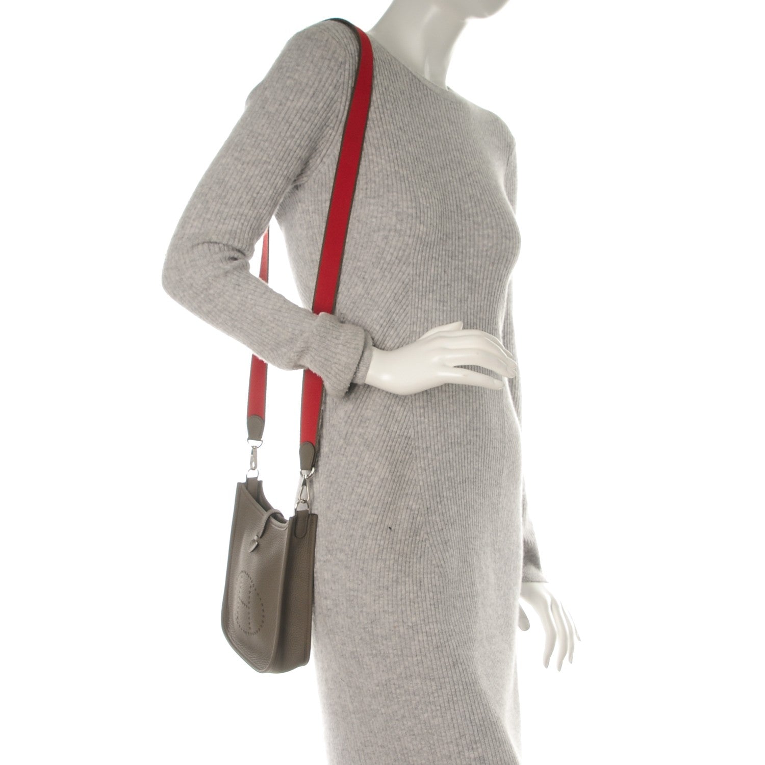 Hermes Taurillon Clemence Evelyne TPM Etain 2 of 7