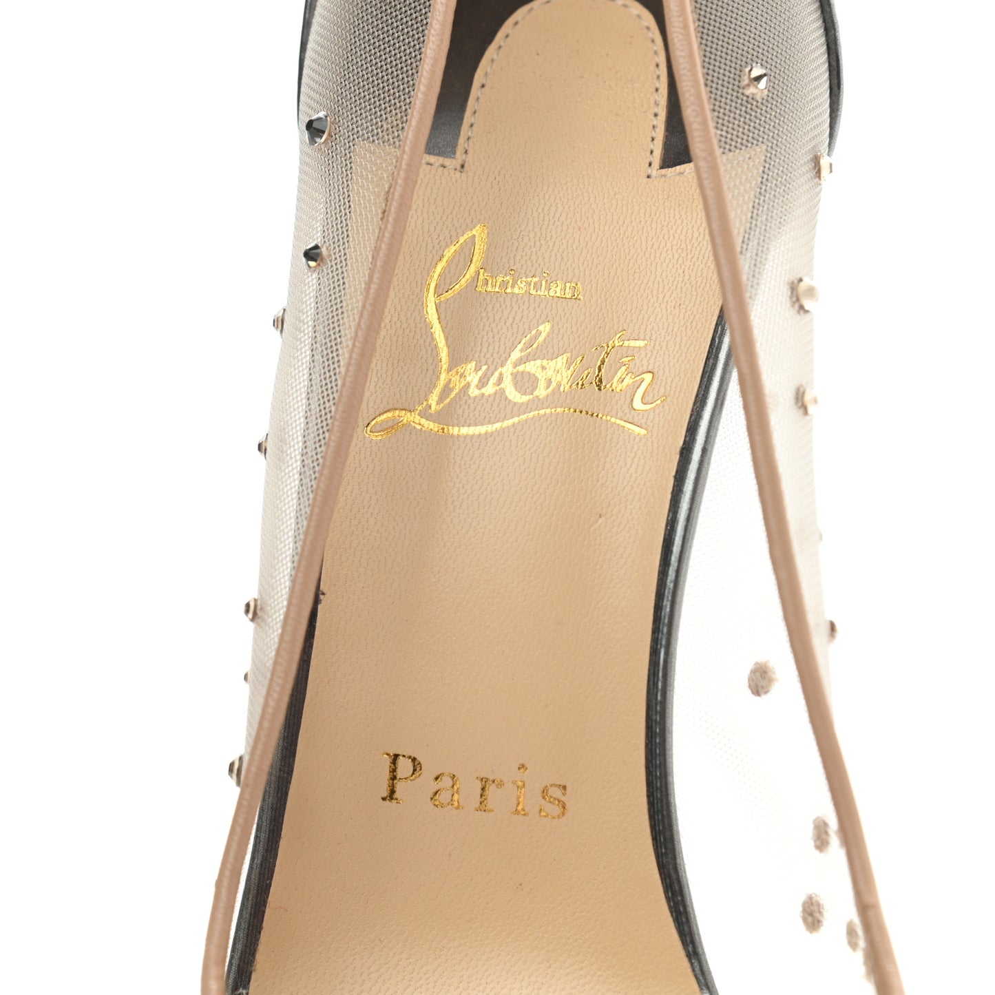 Rete Specchio Crystal Strass Follies 100 Pumps 38.5 Silver