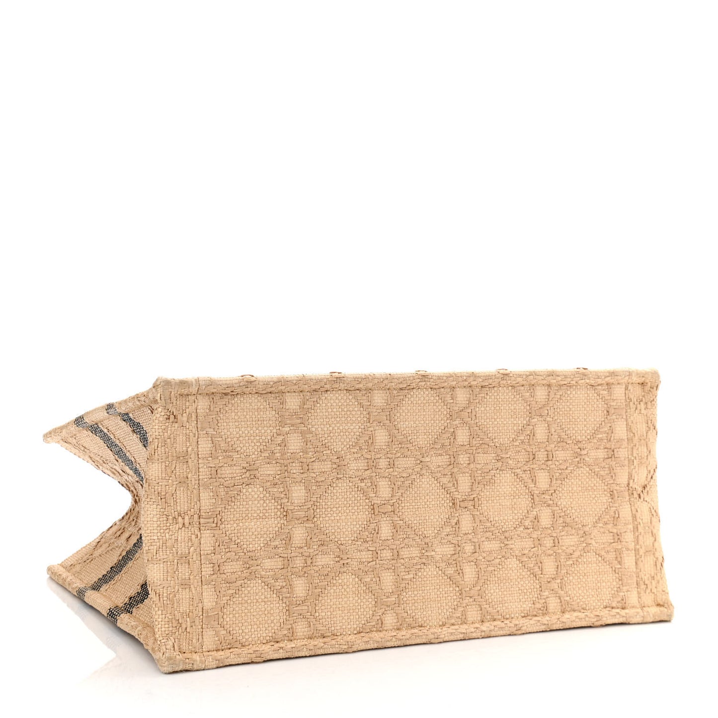 Raffia Cannage Medium Book Tote Natural