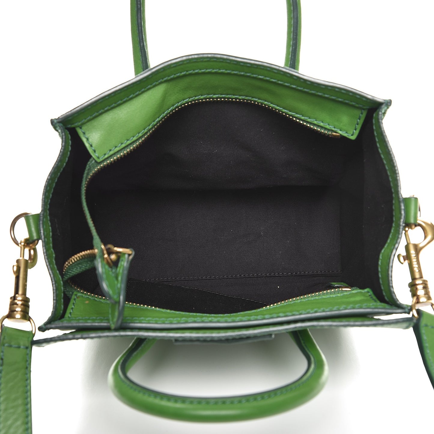 Smooth Calfskin Nano Luggage Green