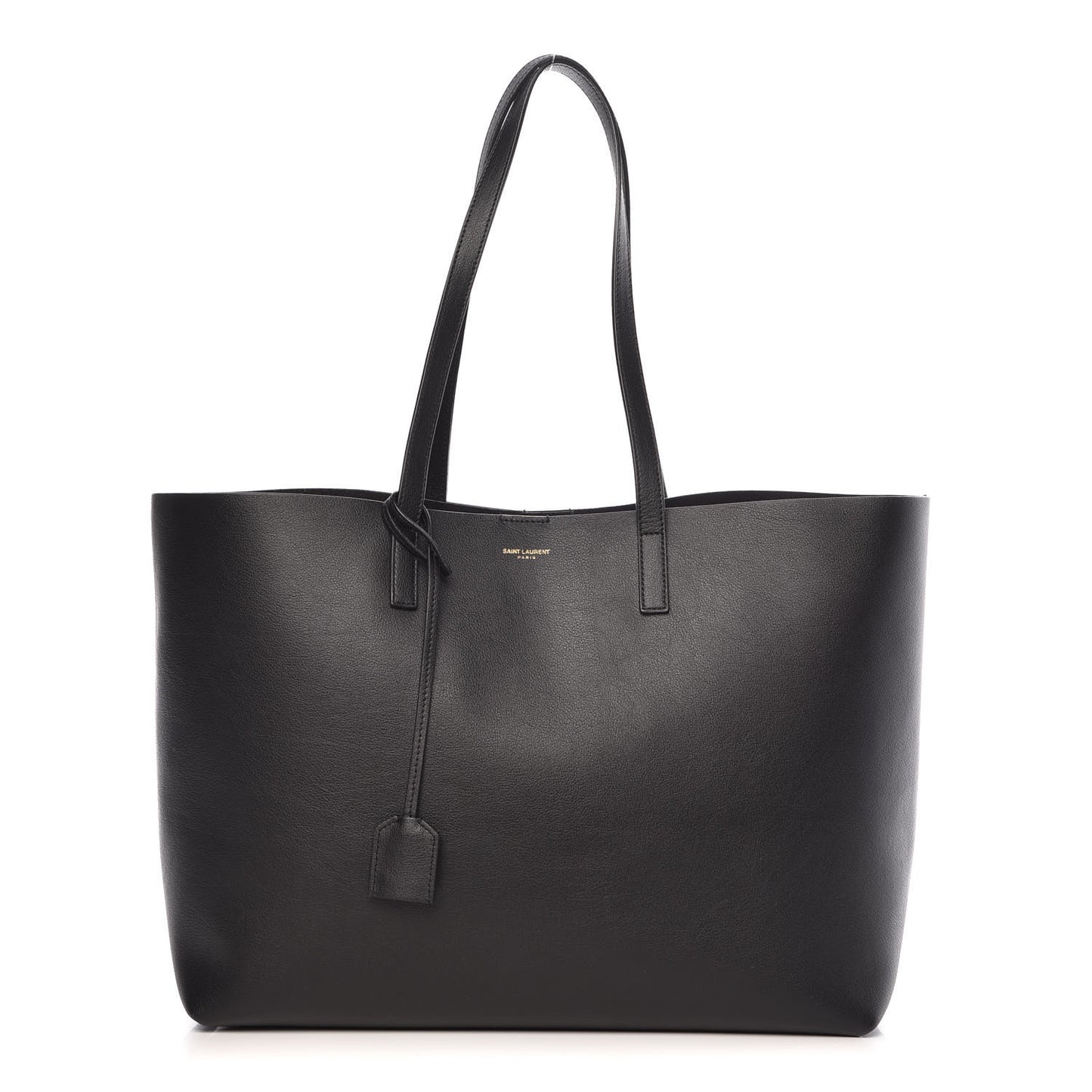 Calfskin Large Shopping Tote Black