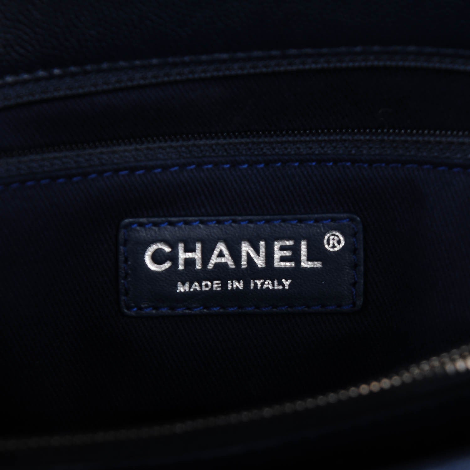 Chanel Caviar Quilted Medium Coco Handle Flap Navy 8 of 8