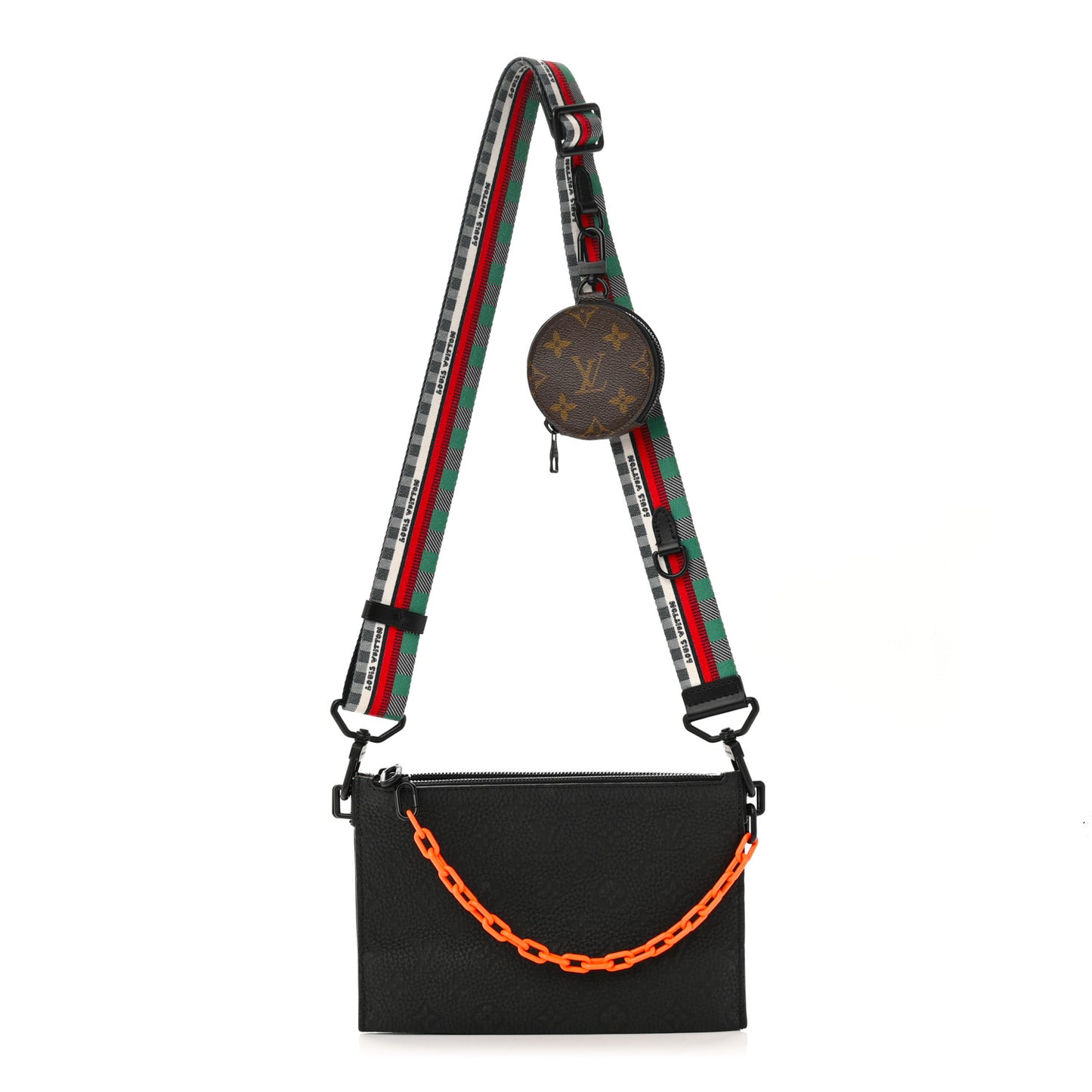 Taurillon Monogram Trio Messenger Black Multicolor
