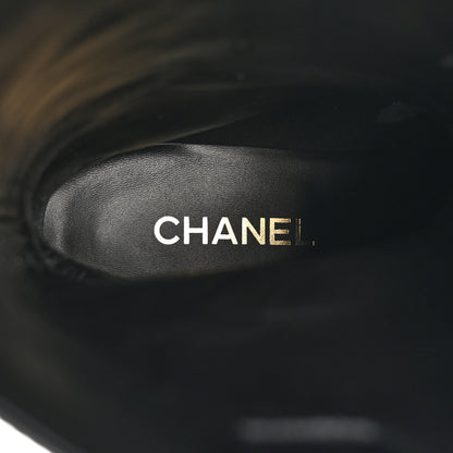 Chanel Calfskin CC High Boots 41 Black 7 of 8