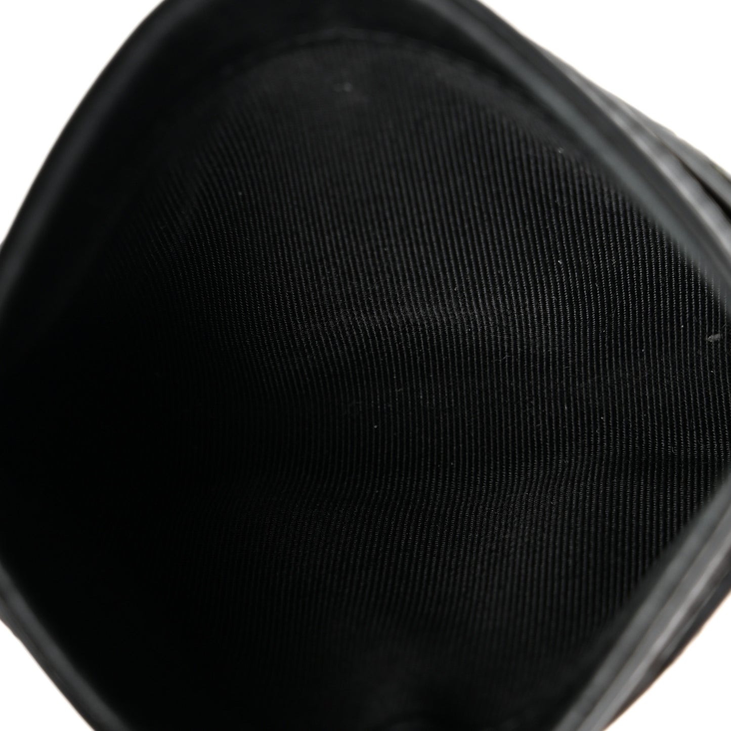 Patent Calfskin Quilted Card Holder Black