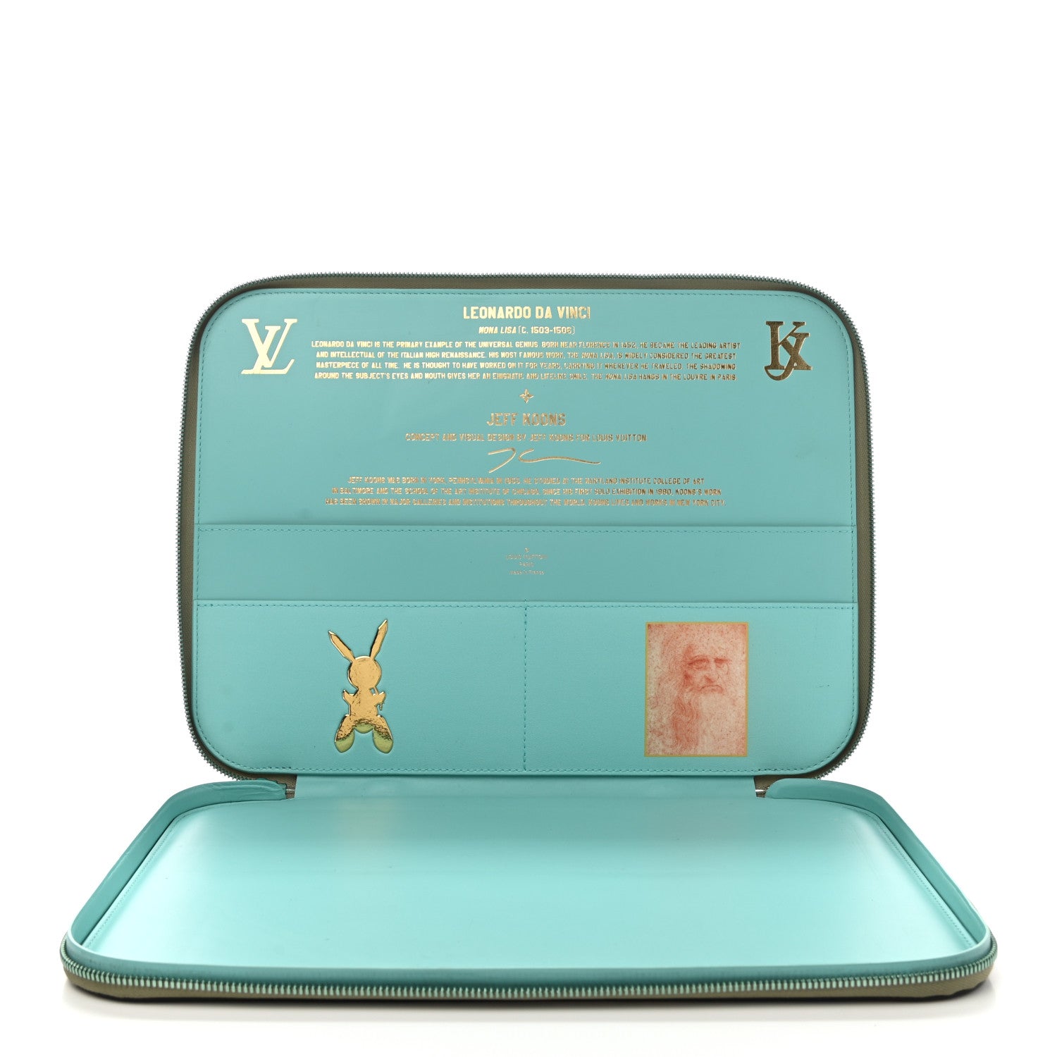 Louis Vuitton Masters Da Vinci Laptop Case Vert D’eau 5 of 8