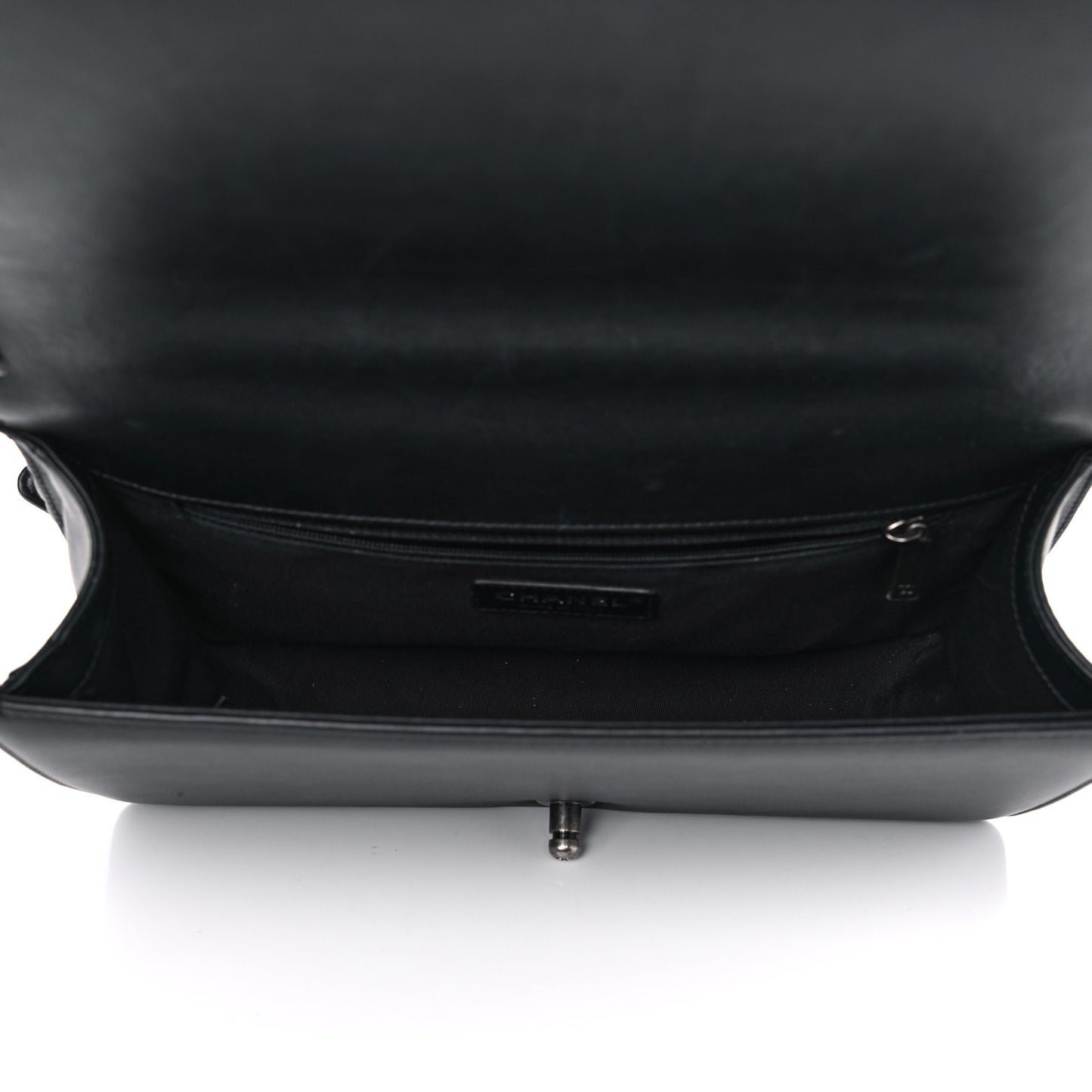 Calfskin Quilted New Medium Boy Flap Black