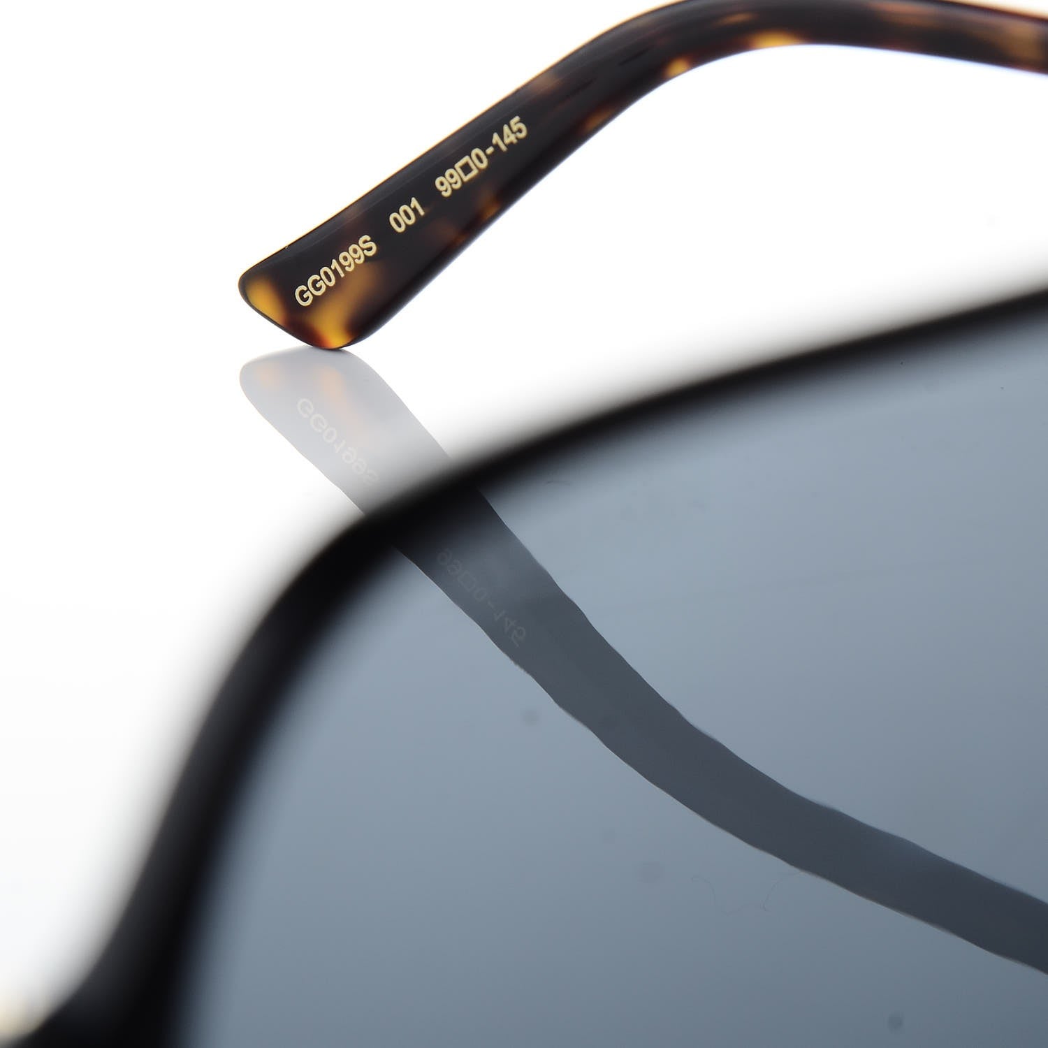 Gucci Shield Sunglasses GG0199S Black 5 of 7