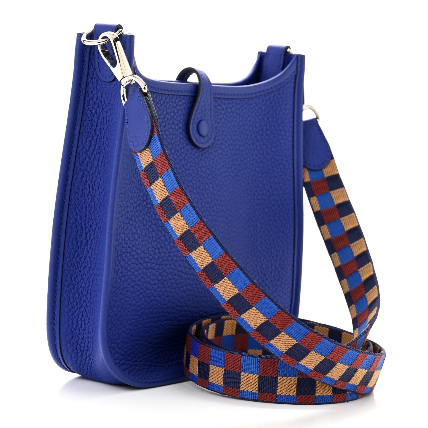 Taurillon Clemence Maxi Quadrille Evelyne TPM Royal Bleu Bleu Bill Biscuit Rouge H