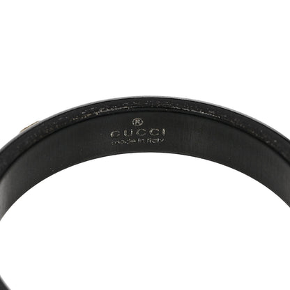 Gucci 18K Yellow Gold Synthetic Corundum Icon Ring 60 9 Black 4 of 7