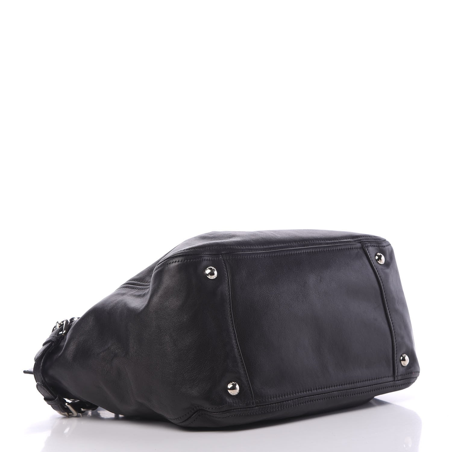 Prada Soft Calf Shoulder Bag Black 3 of 12