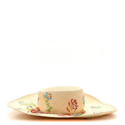 Hermes Straw Englantine Hat 56 Naturel Amazone Pop 5 of 10