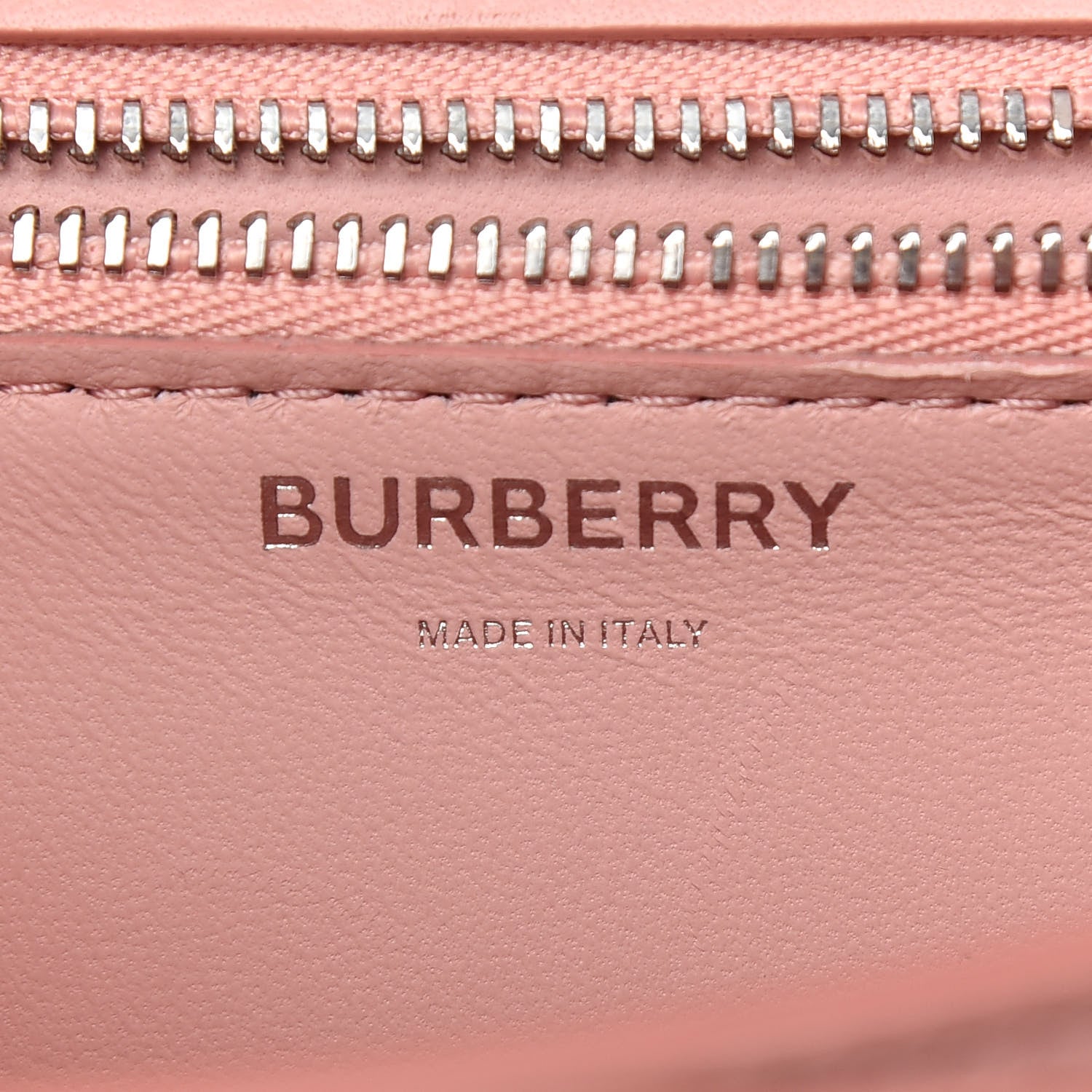 Burberry Calfskin Monogram Embossed Small TB Chain Bag Blush Pink 6 of 9