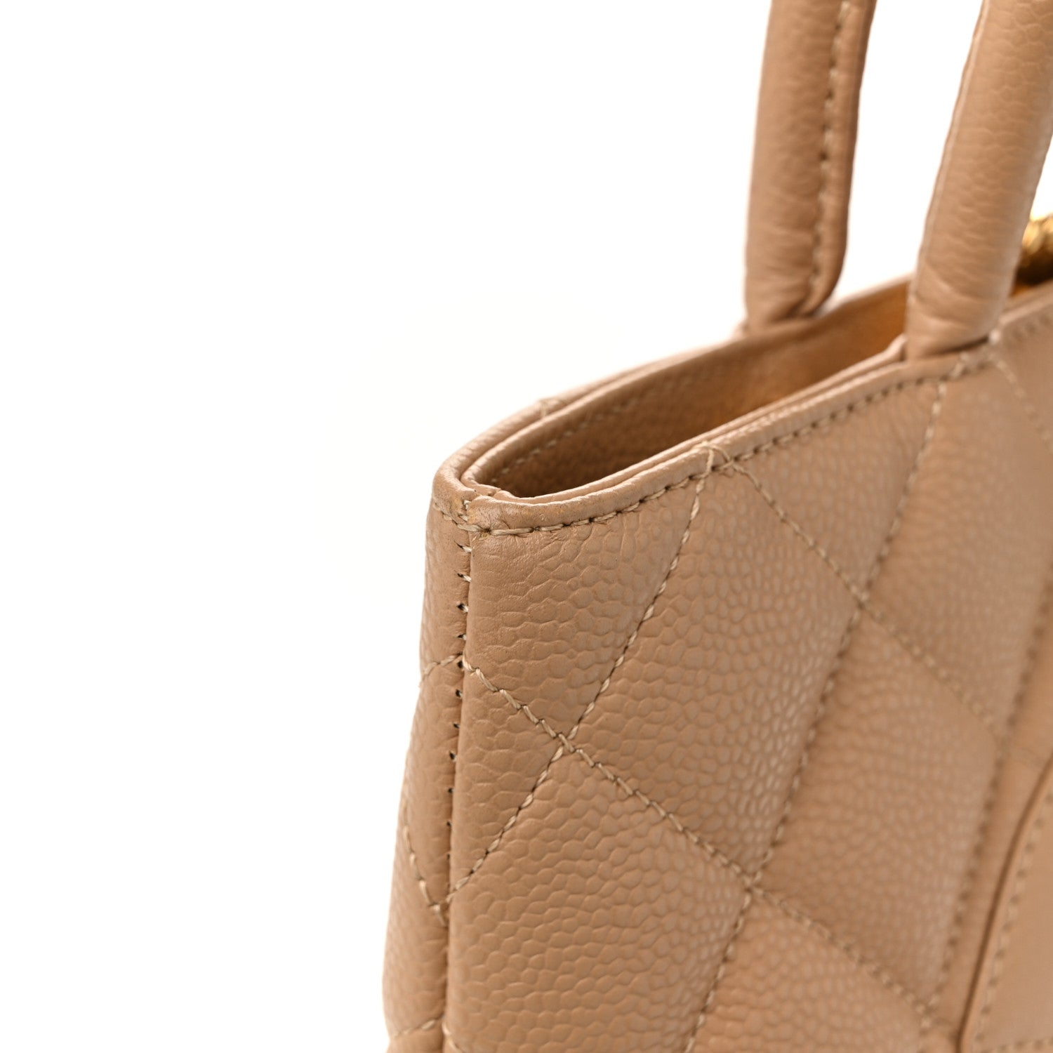 Chanel Caviar Quilted Medallion Tote Beige 12 of 12