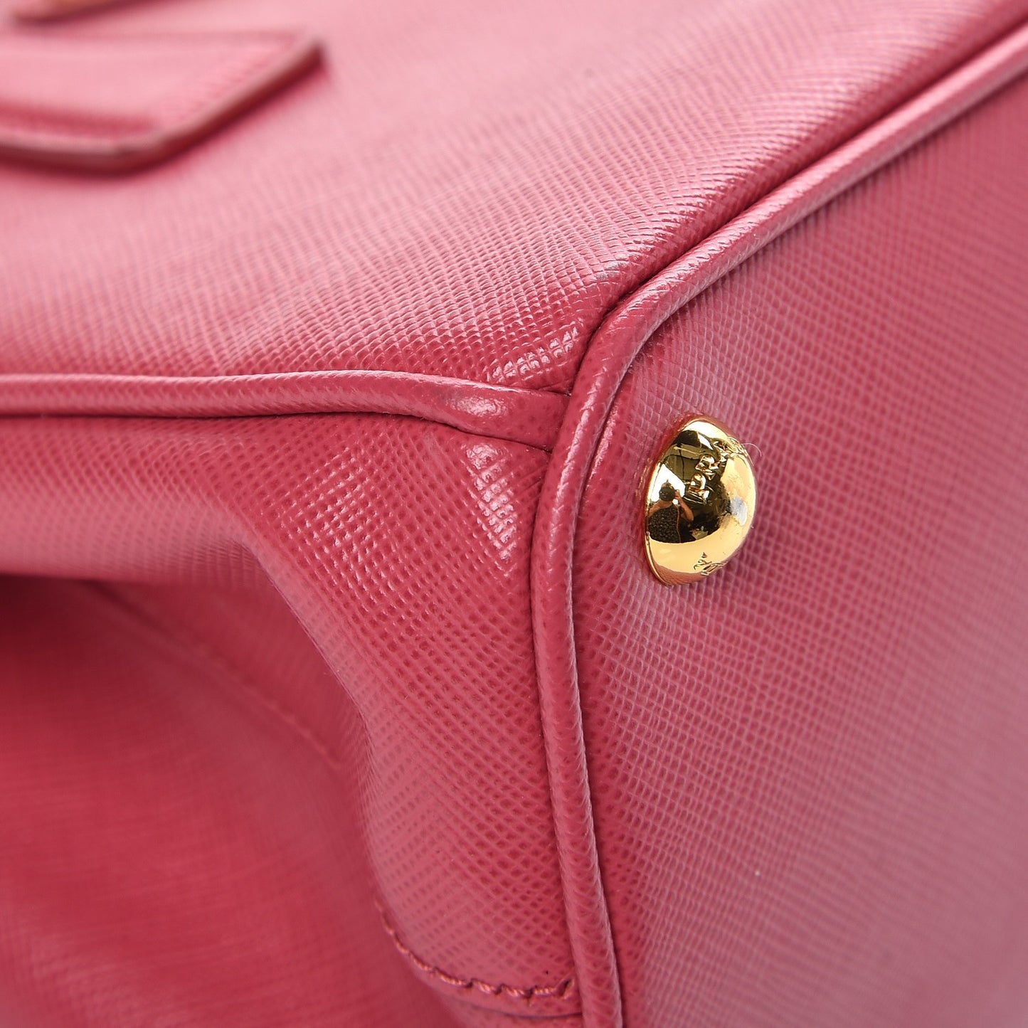 Saffiano Mini Galleria Double Zip Tote Peonia