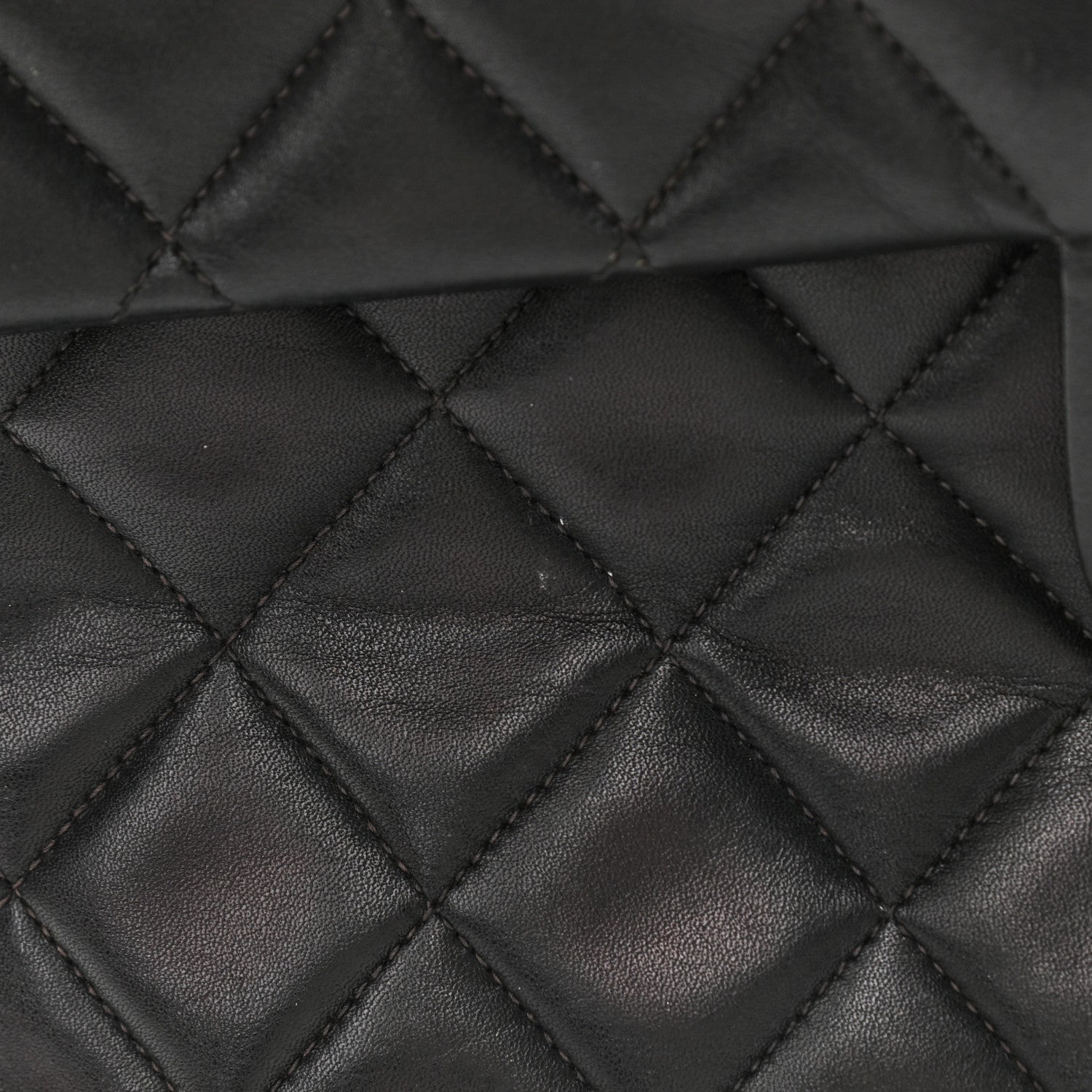 Chanel Lambskin Quilted XL Jumbo Single Flap Black 17 of 21