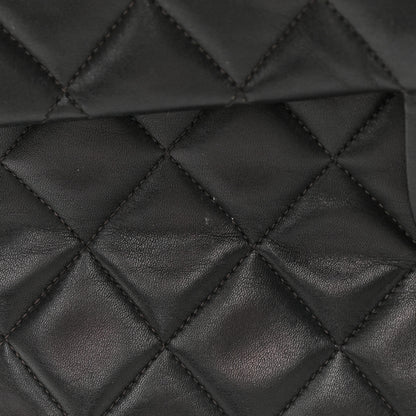 Chanel Lambskin Quilted XL Jumbo Single Flap Black 17 of 21