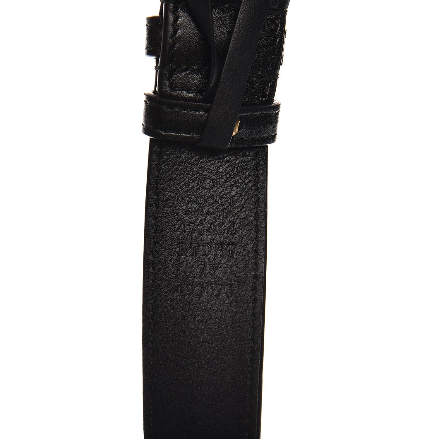 Gucci Calfskin Matelasse GG Marmont Belt Bag 75 30 Black 9 of 9