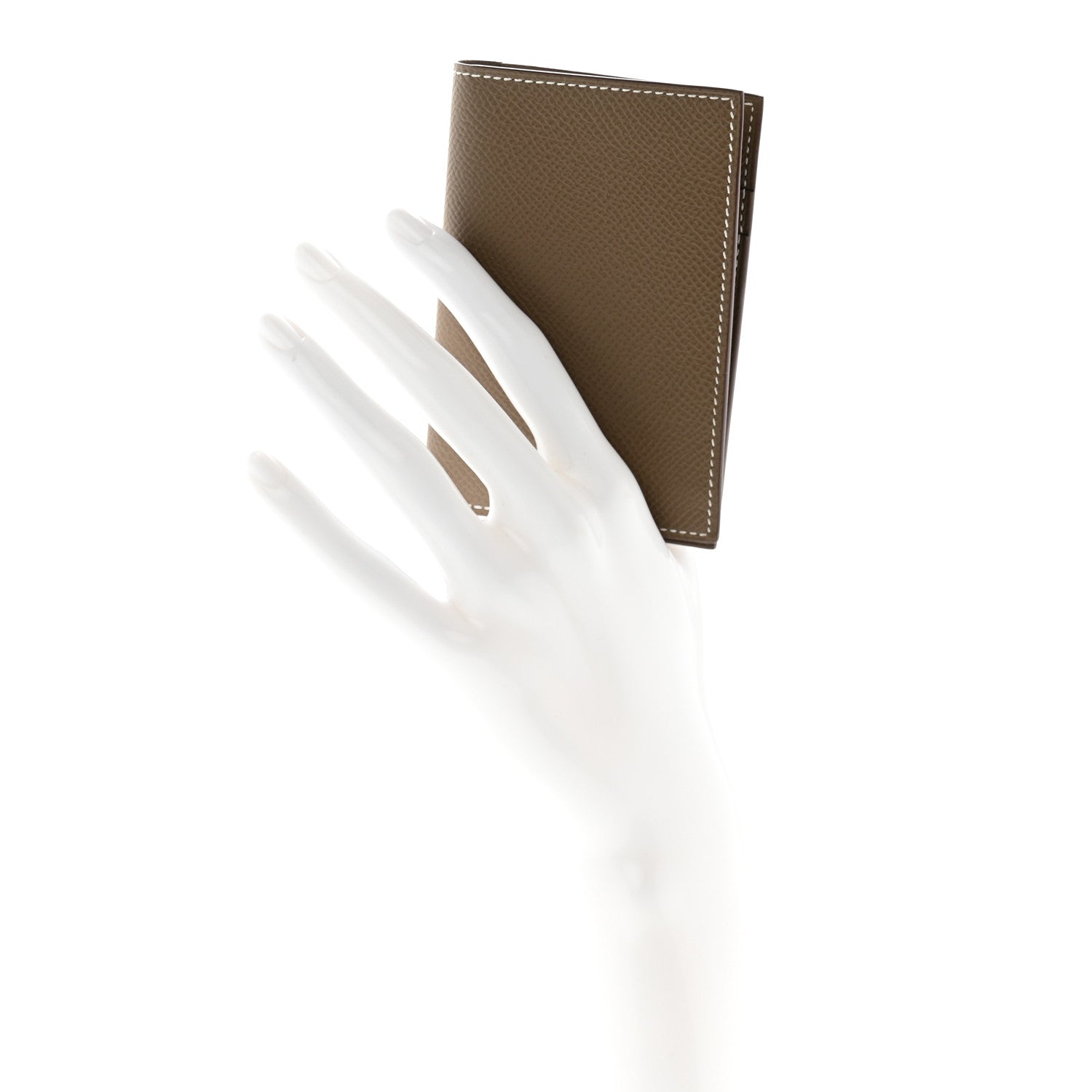 Hermes Epsom MC2 Euclide Card Holder Case Etoupe 2 of 8
