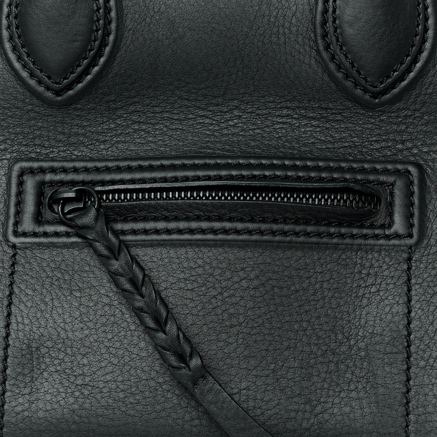 Celine Grained Calfskin Medium Phantom Luggage Black 9 of 11