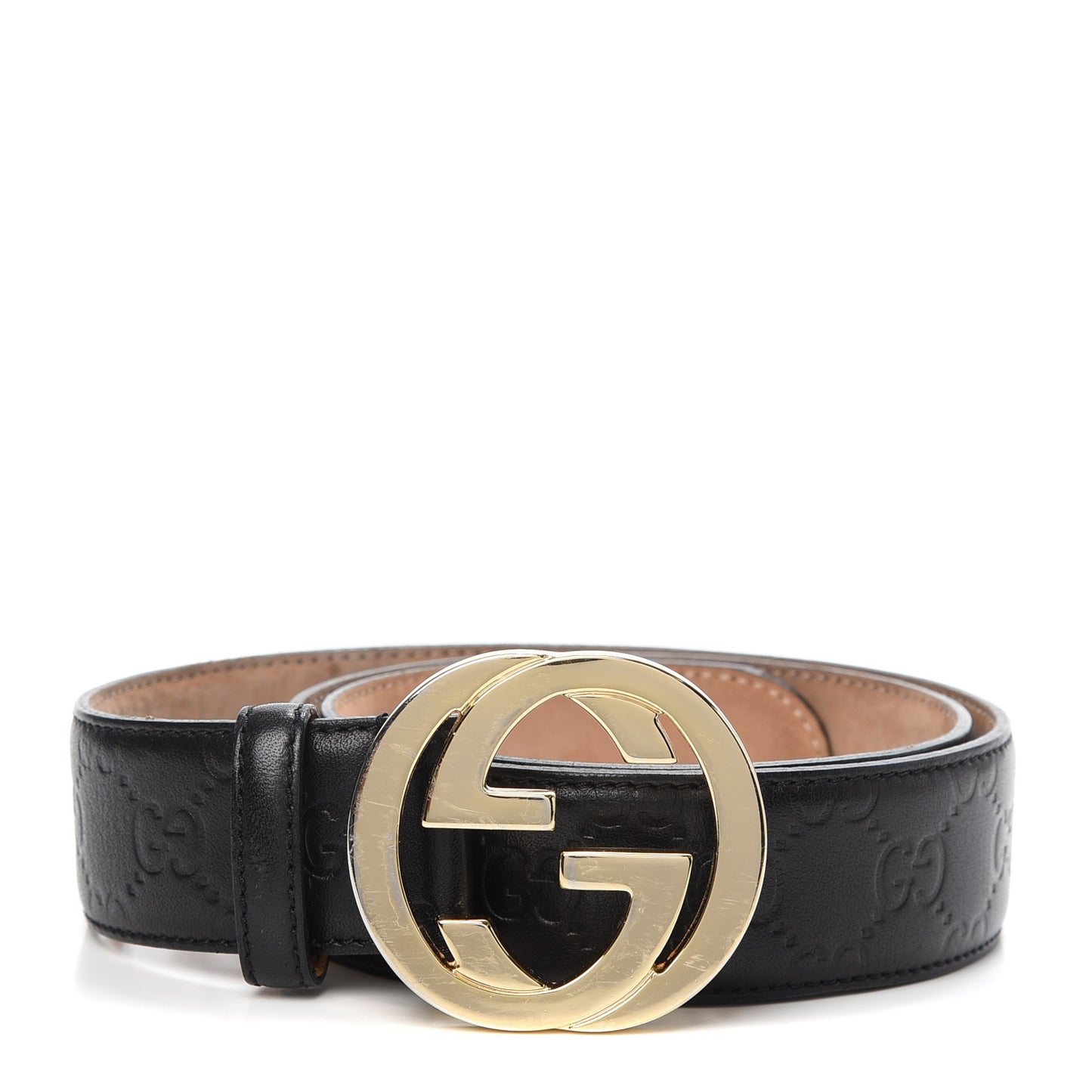 Guccissima Interlocking G 40mm Belt 90 36 Black