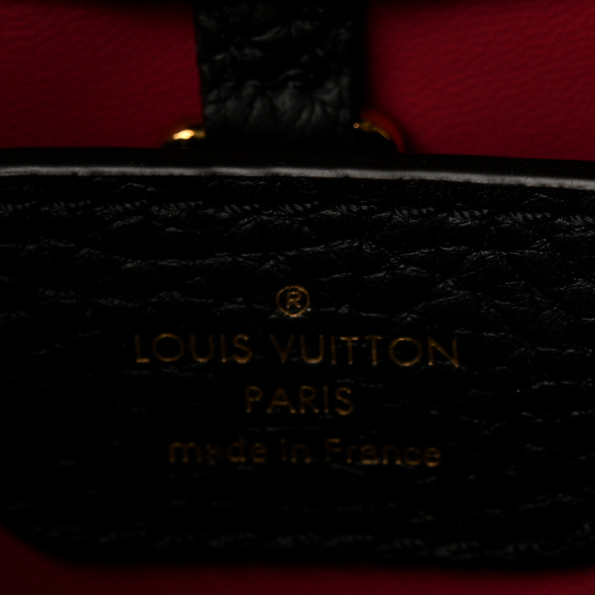 Louis Vuitton Taurillon Capucines BB Black 6 of 9