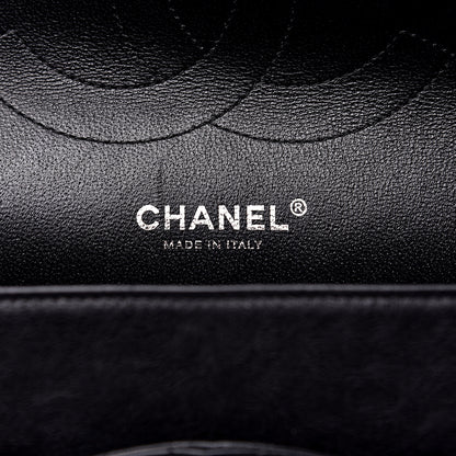 Chanel Crumpled Calfskin Quilted Jumbo Double Flap So Black 5 of 15