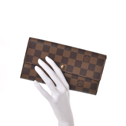 Louis Vuitton Damier Ebene Sarah Wallet 2 of 7