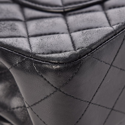Chanel Lambskin Quilted Medium Double Flap Black 13 of 13