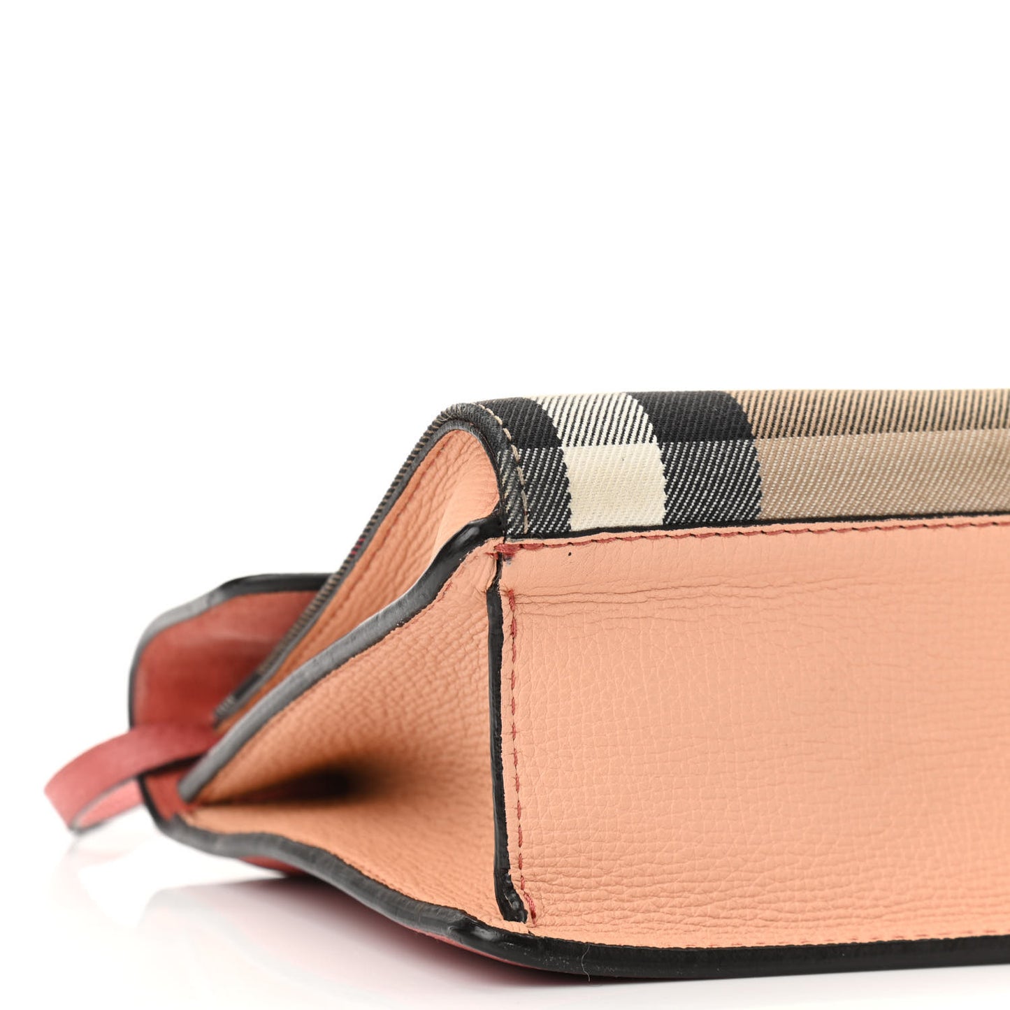 Derby Calfskin House Check Small Macken Crossbody Bag Copper Pink