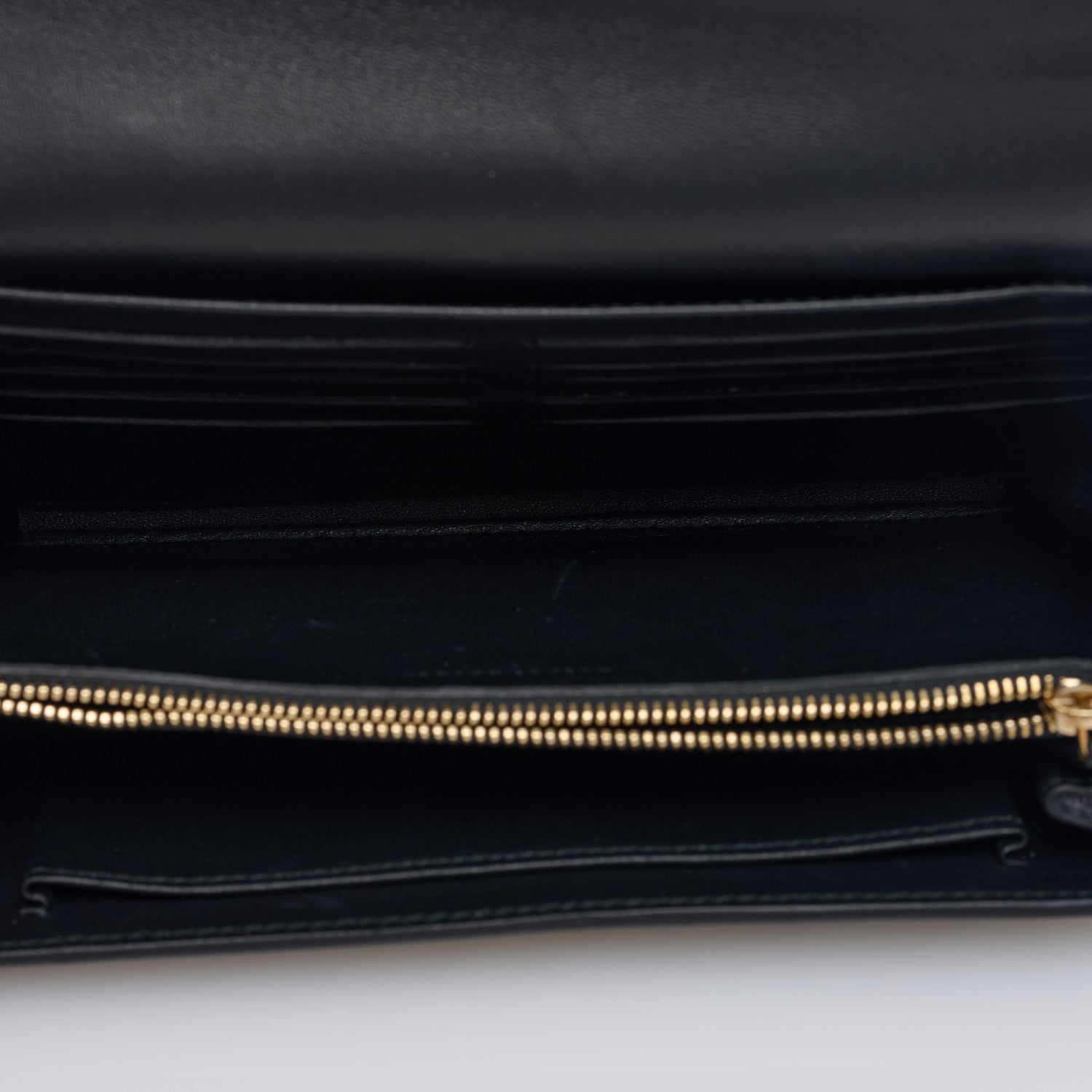 Alexander McQueen Smooth Calfskin Spider Skull Envelope Clutch Wallet Black 5 of 8