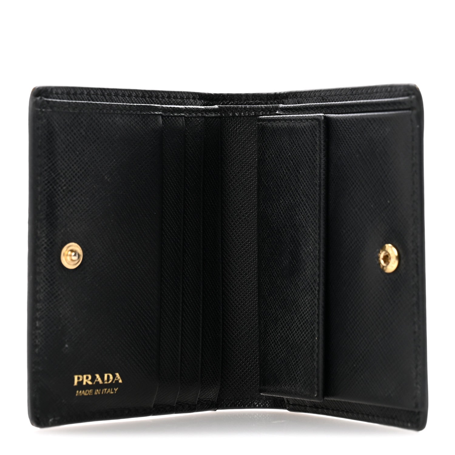 Prada Saffiano Mermaid Print Card Holder Black 5 of 11
