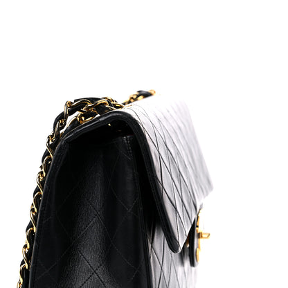 Chanel Lambskin Quilted XL Jumbo Single Flap Black 19 of 21