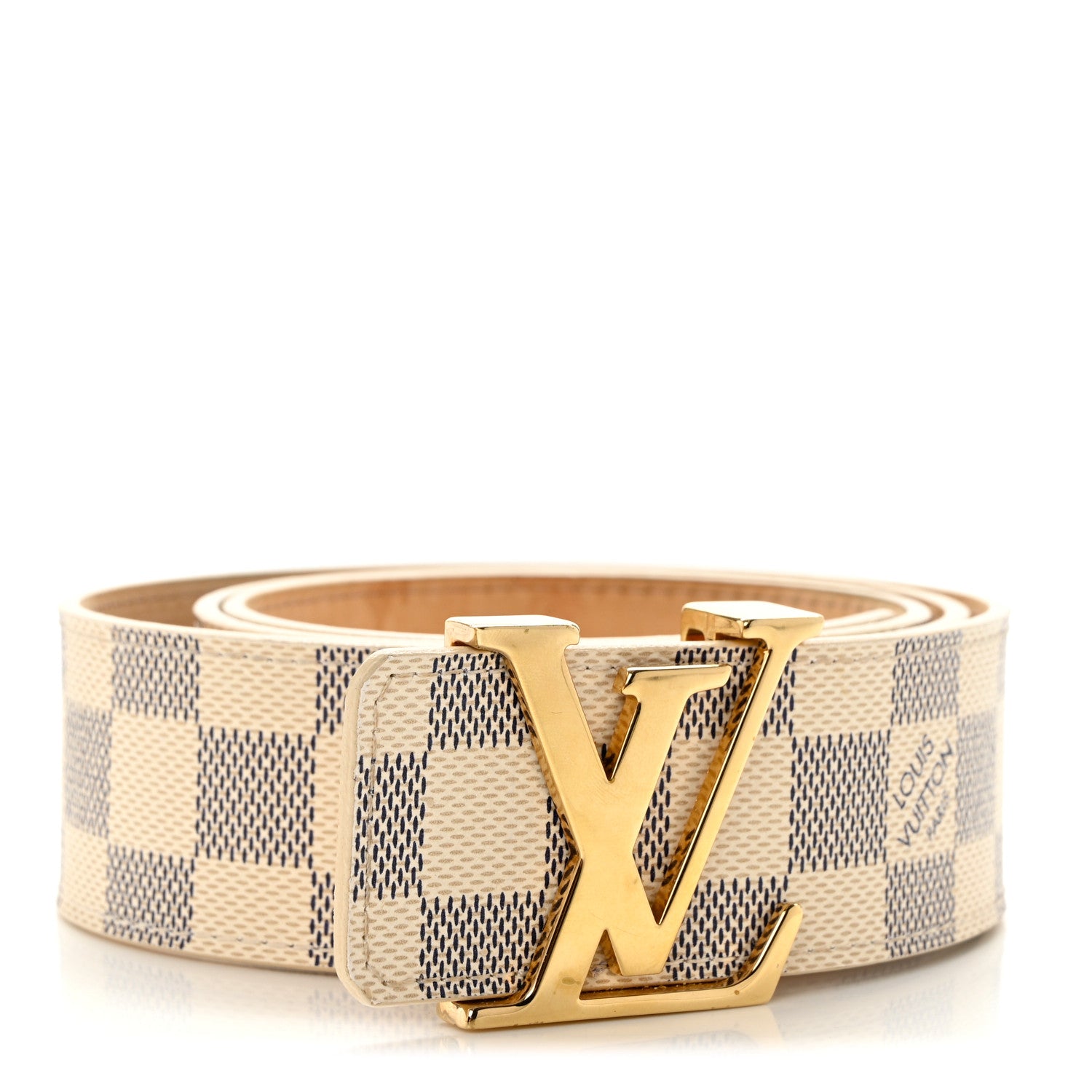 Louis Vuitton Damier Azur LV Initiales Belt 90 36 1 of 9