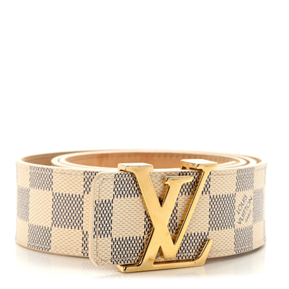 Louis Vuitton Damier Azur LV Initiales Belt 90 36 1 of 9
