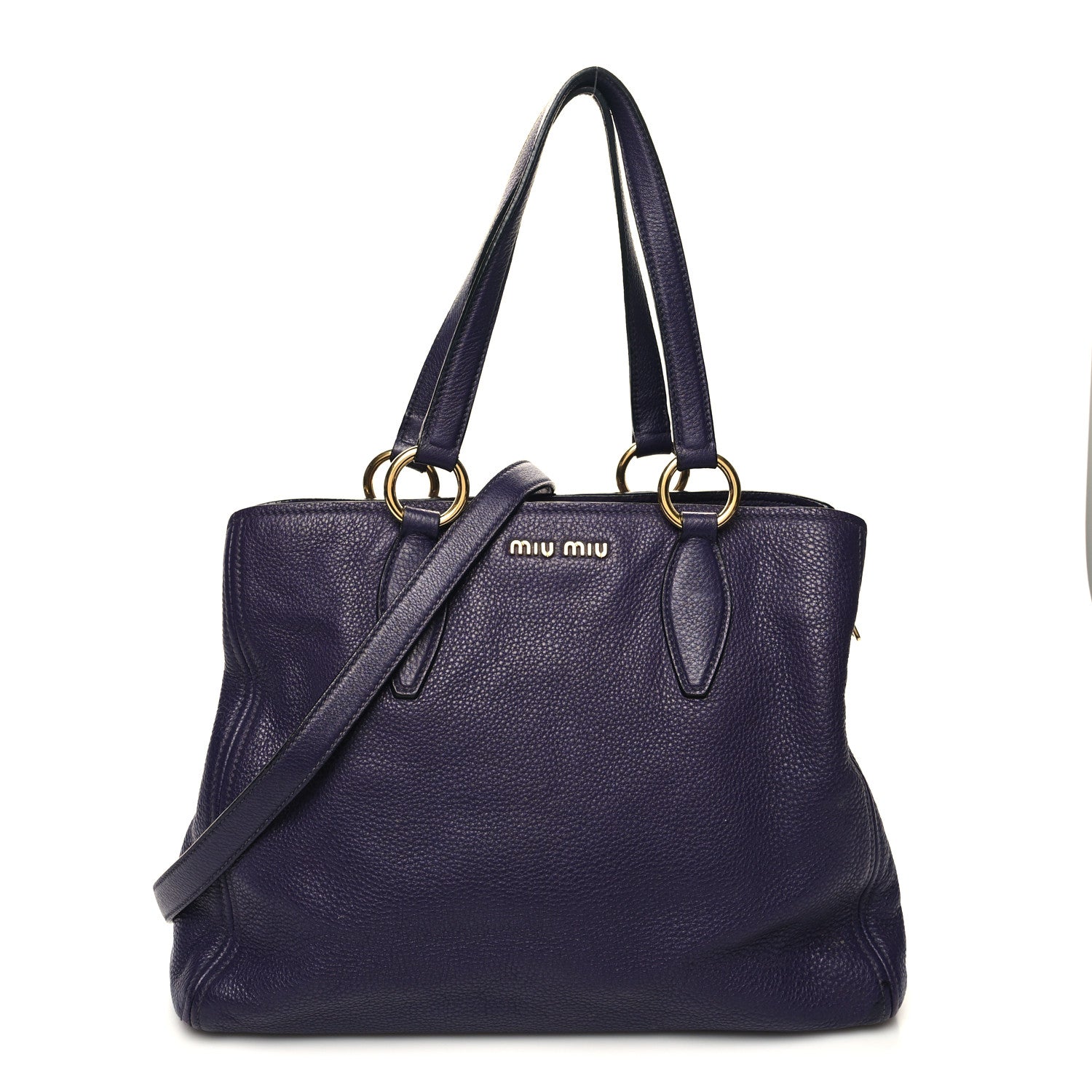 Miu Miu Vitello Daino Tote Uva 1 of 16