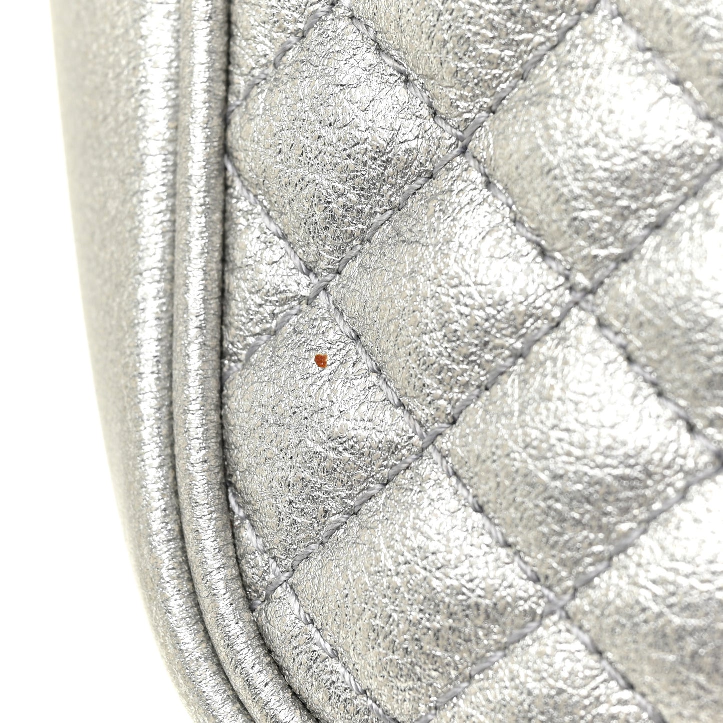 Laminated Nappa Web Trapuntata Small GG Shoulder Bag Argento