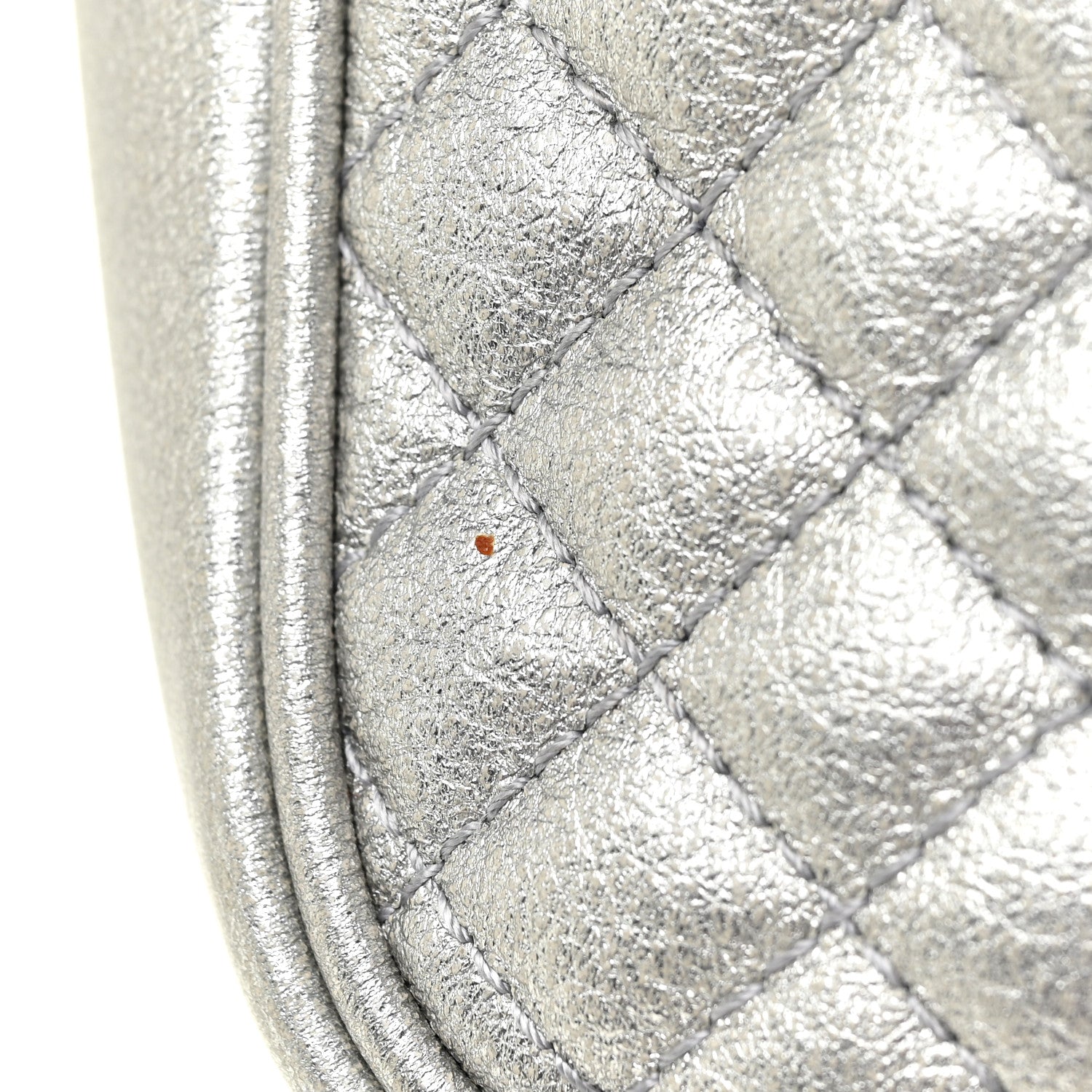 Gucci Laminated Nappa Web Trapuntata Small GG Shoulder Bag Argento 12 of 13