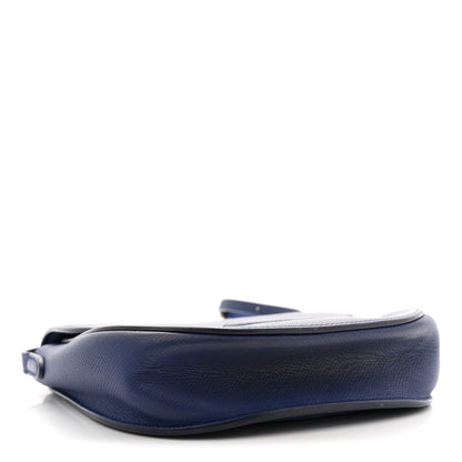 Celine Grained Calfskin Small Trotteur  Indigo 4 of 13