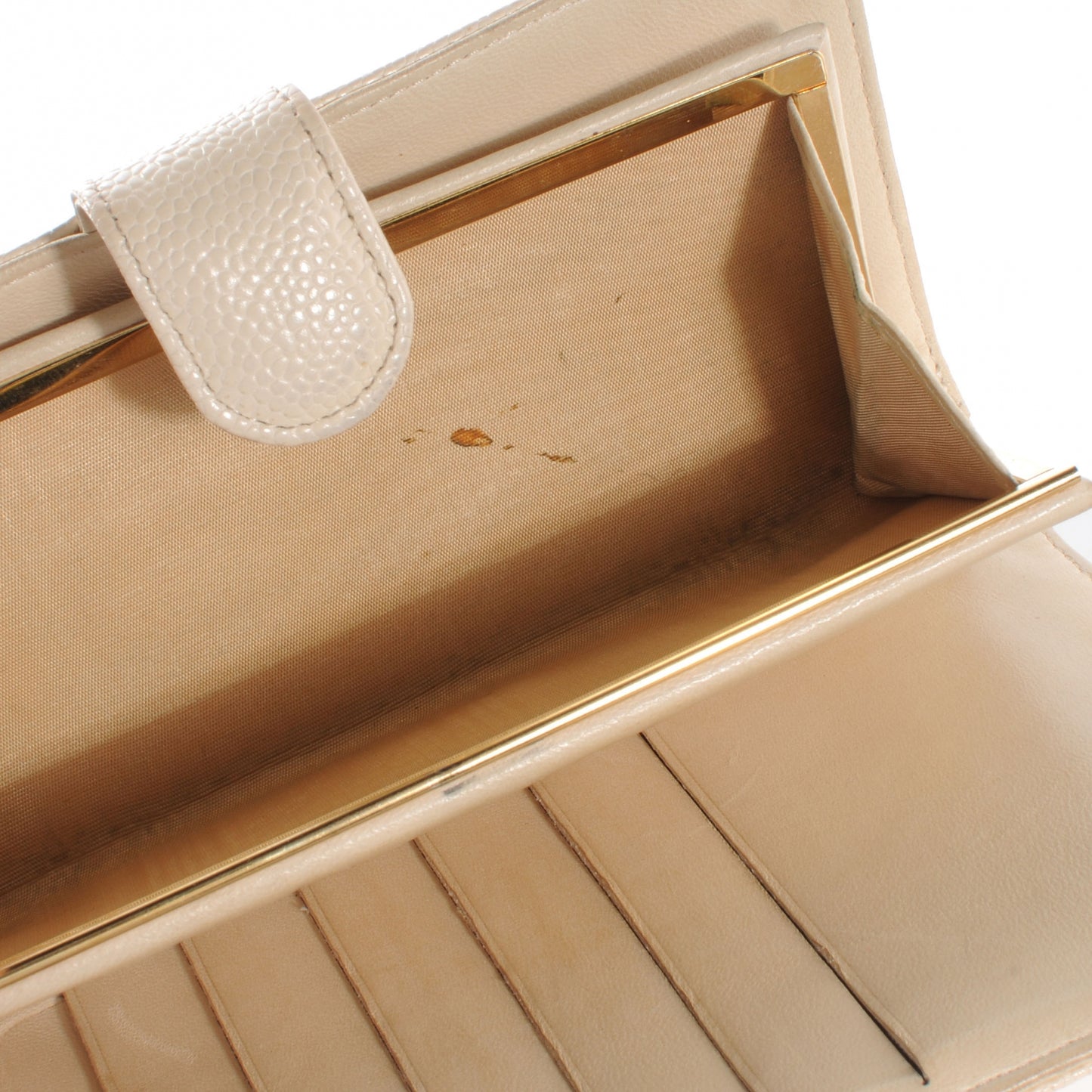 Caviar CC Wallet Beige
