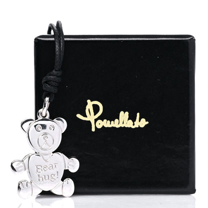 Pomellato Sterling Silver Orsetto Bear Hug Pendant Cord Necklace 4 of 4