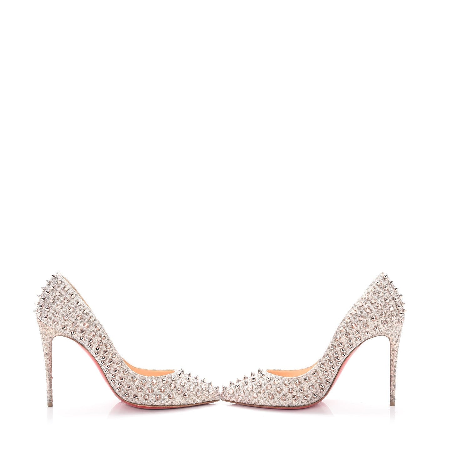 Pigalle Follies 100 Spiked Textured Lame 38.5 Rose Gold