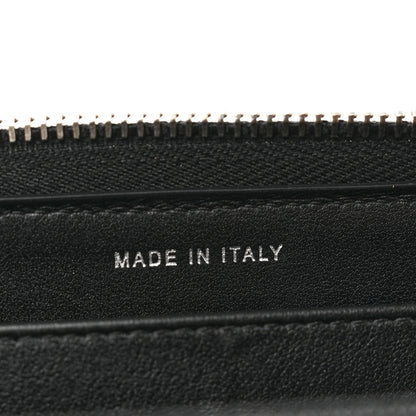 Chanel Canvas Studded CC Gusset Zip Around Wallet Black 7 of 12