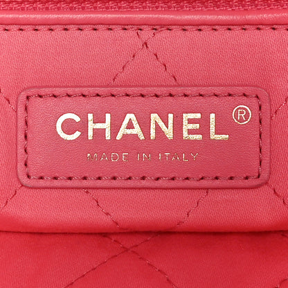 Chanel Shiny Calfskin Quilted Small Chanel 22 Coral Pink 6 of 11