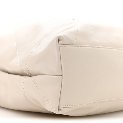 Saint Laurent Lambskin Matelasse Monogram Large Jamie Pochon Blanc Vintage 10 of 11