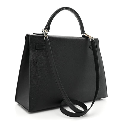 Hermes Epsom Kelly Sellier 32 Black 3 of 16