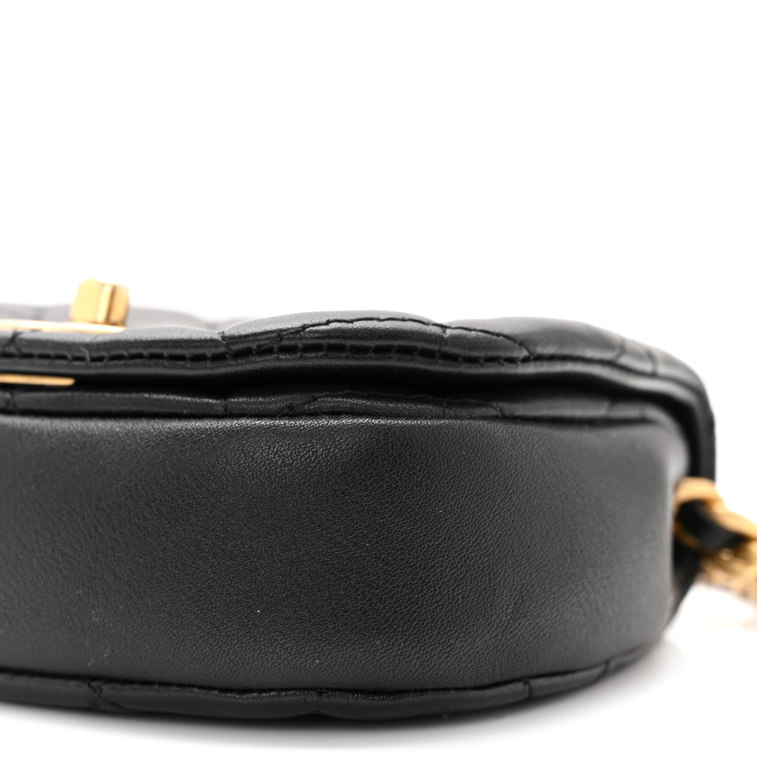 Chanel Calfskin Quilted Mini Coco Mail Clutch with Chain Black 11 of 12