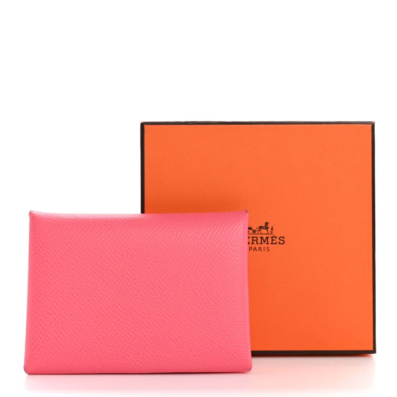 Hermes Epsom Calvi Duo Card Case Rose Azalee 11 of 11