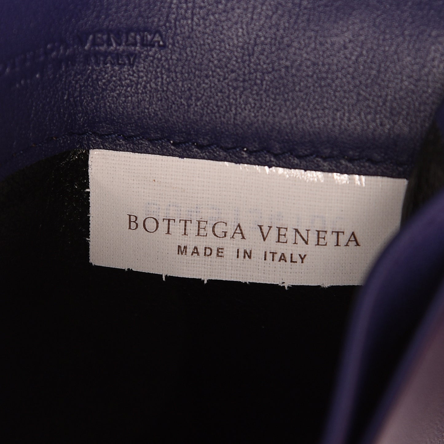 Nappa Intrecciato Ayers Intrecciato Card Case Dark Blue