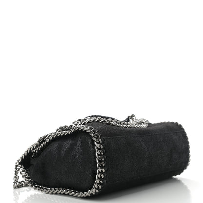 Stella McCartney Shaggy Deer Mini Falabella Fold Over Tote Black 3 of 9